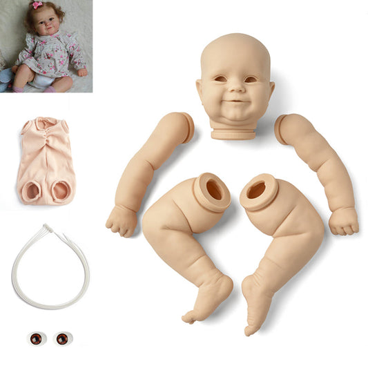 kit bambola reborn completo silicone tessuto