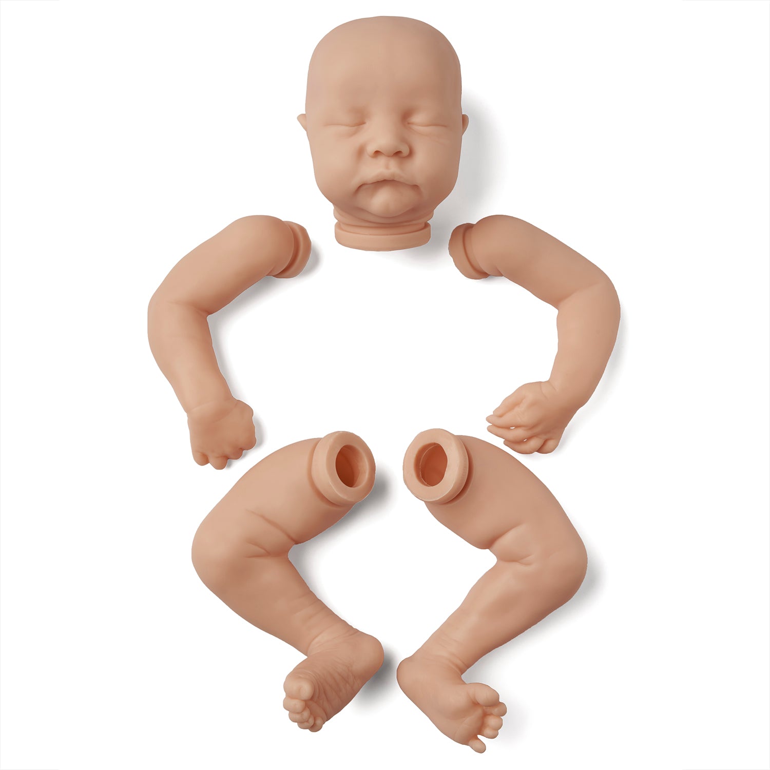 kit bambola reborn completo corpo in tessuto