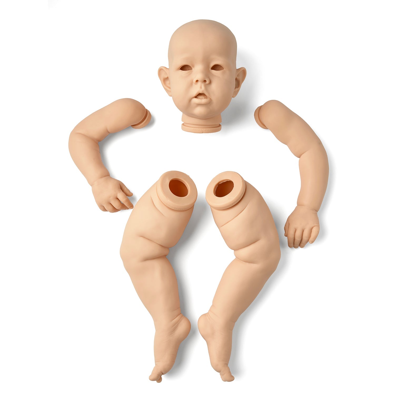 kit bambola reborn completo corpo in tessuto
