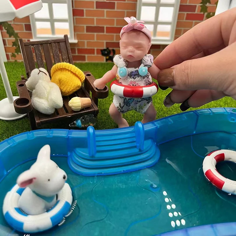 bambola reborn silicone morbido mini