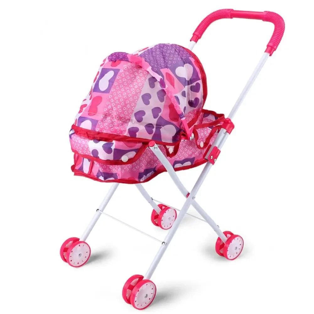 passeggino bambola reborn gemelli silicone tessuto