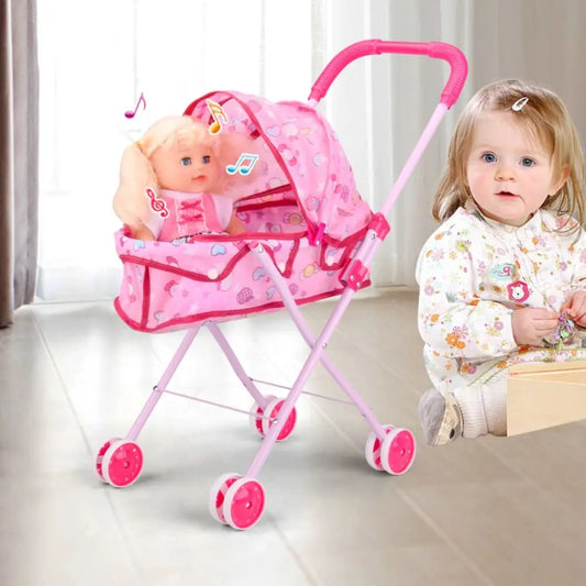 passeggino bambola reborn gemelli silicone tessuto