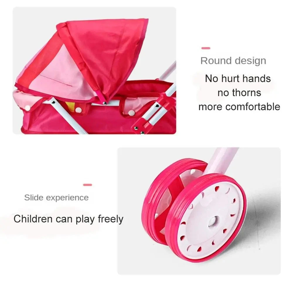 passeggino bambola reborn gemelli silicone tessuto