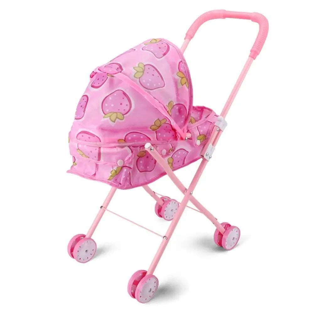 passeggino bambola reborn gemelli silicone tessuto