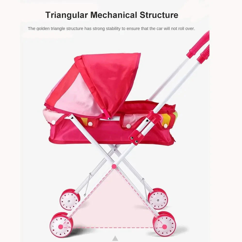 passeggino bambola reborn gemelli silicone tessuto