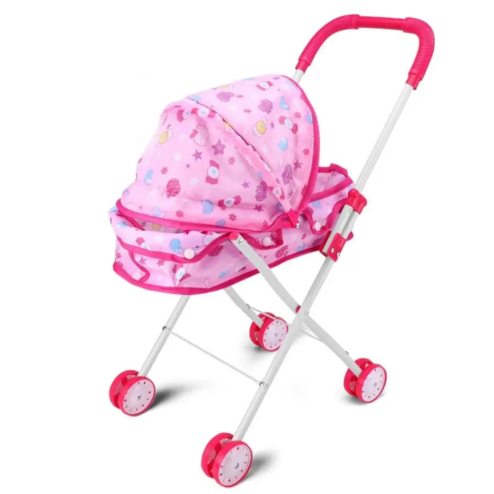 passeggino bambola reborn gemelli silicone tessuto