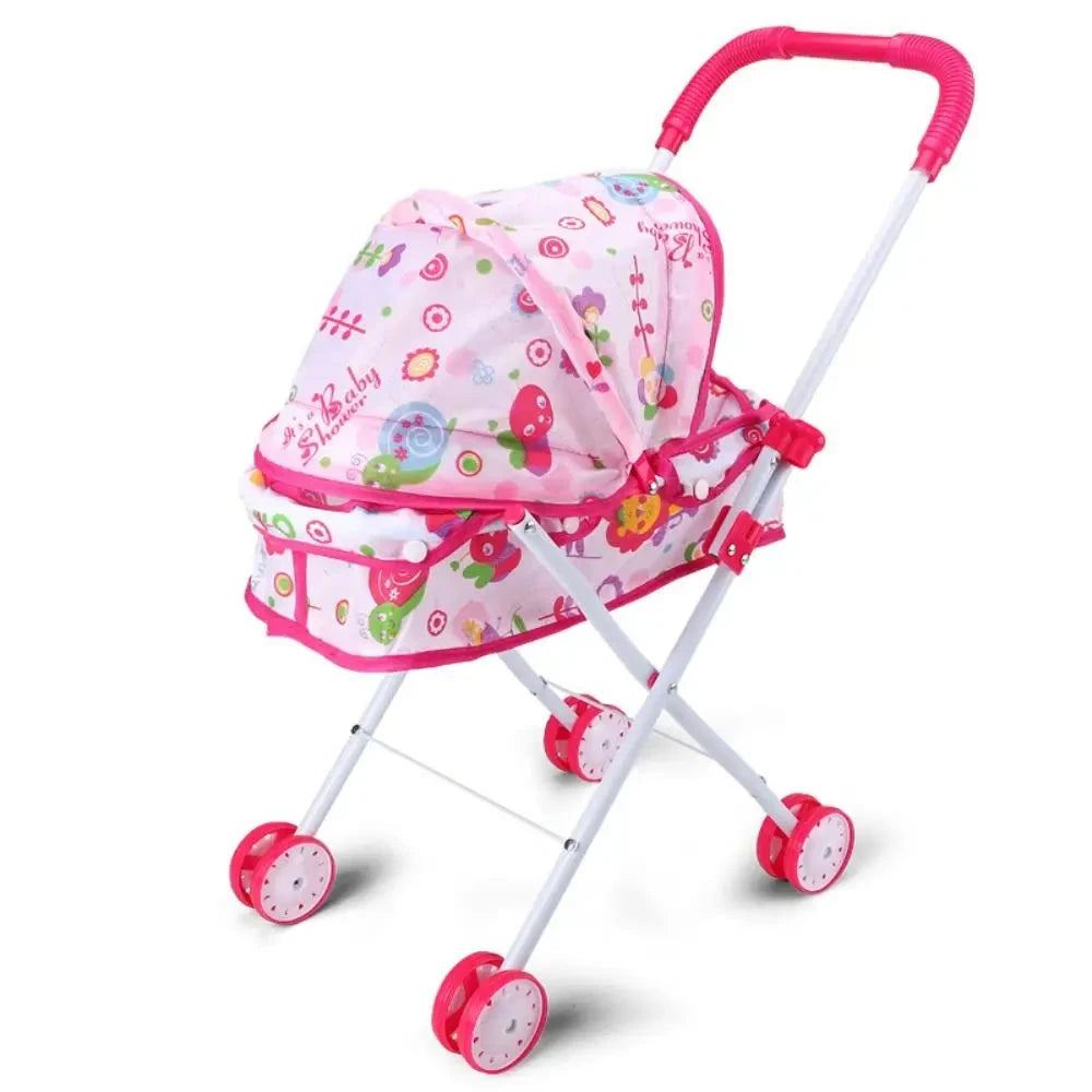 passeggino bambola reborn gemelli silicone tessuto