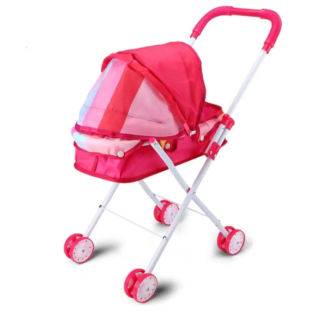 passeggino bambola reborn gemelli silicone tessuto