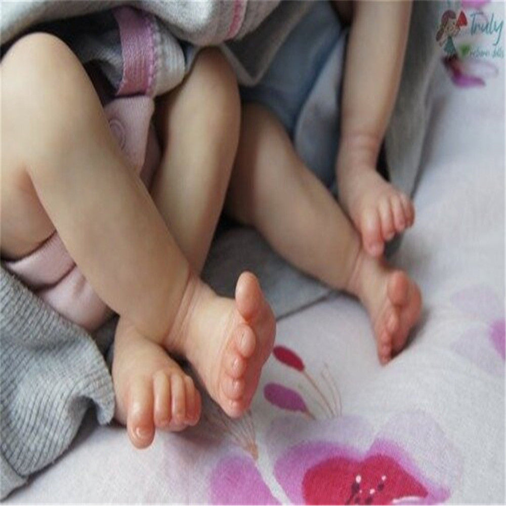 bambola reborn gemelli silicone morbido