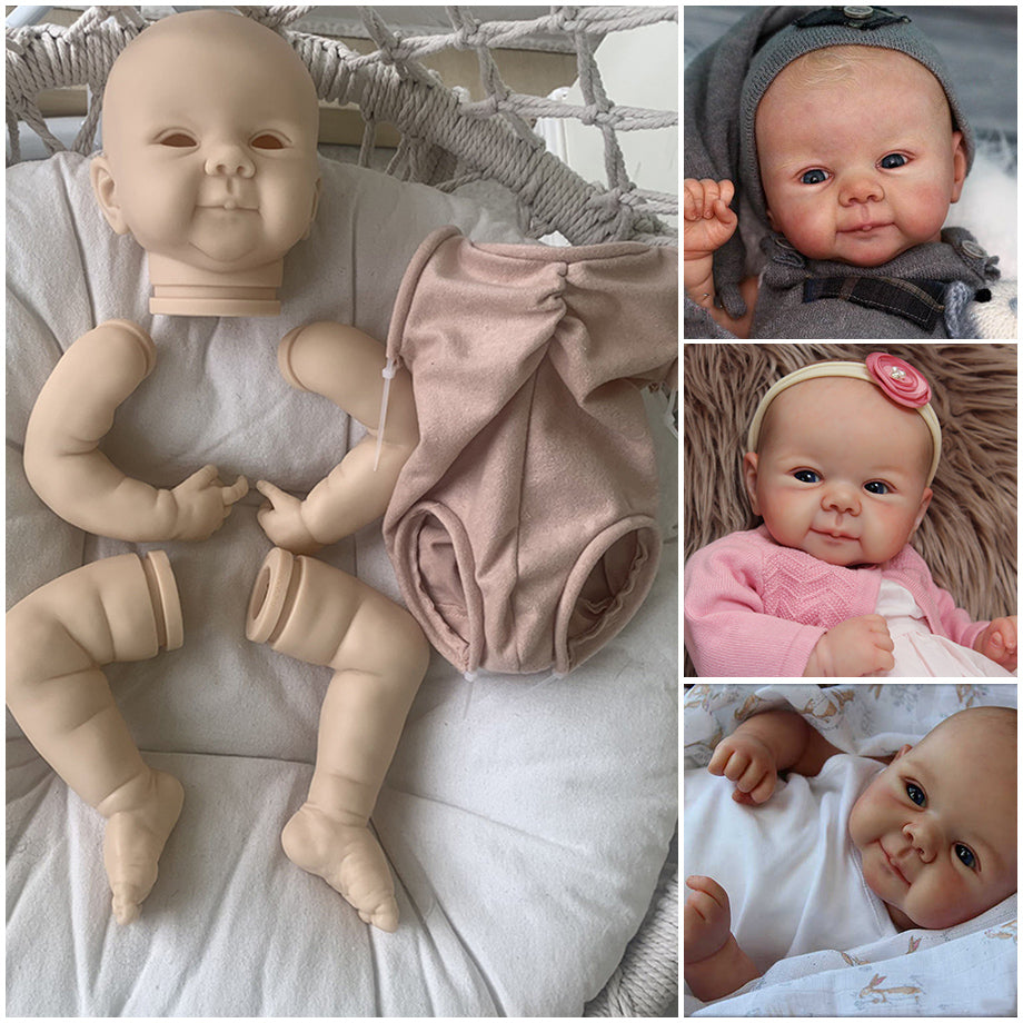 kit bambola reborn completo corpo in tessuto