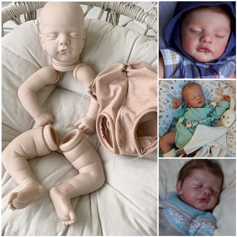 kit bambola reborn completo corpo in tessuto